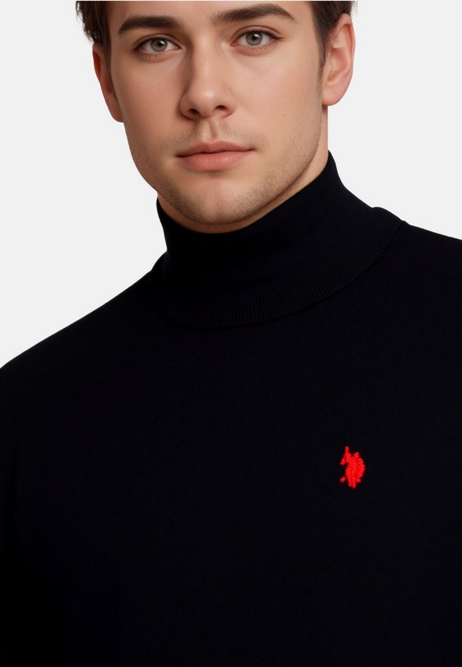 U.S. Polo Assn. Strickpullover Pullover Rollkragen Feinstrick (1-tlg) – Bild 4 von 4