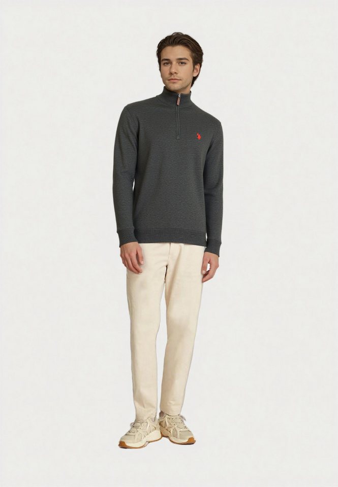 U.S. Polo Assn. Strickpullover Pullover Troyer Half Zip (1-tlg) – Bild 2 von 5