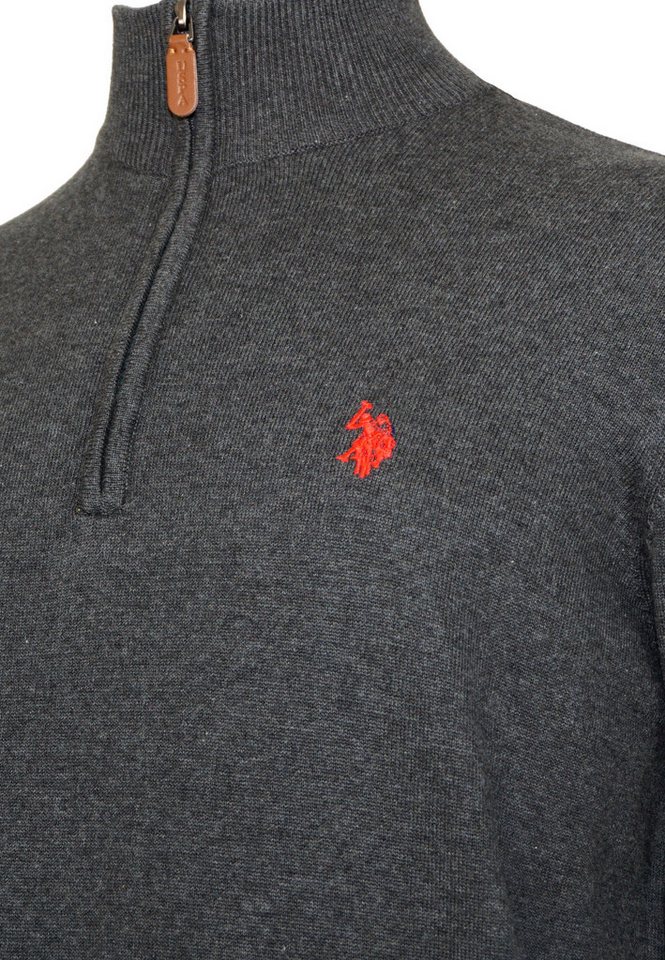 U.S. Polo Assn. Strickpullover Pullover Troyer Half Zip (1-tlg) – Bild 4 von 5