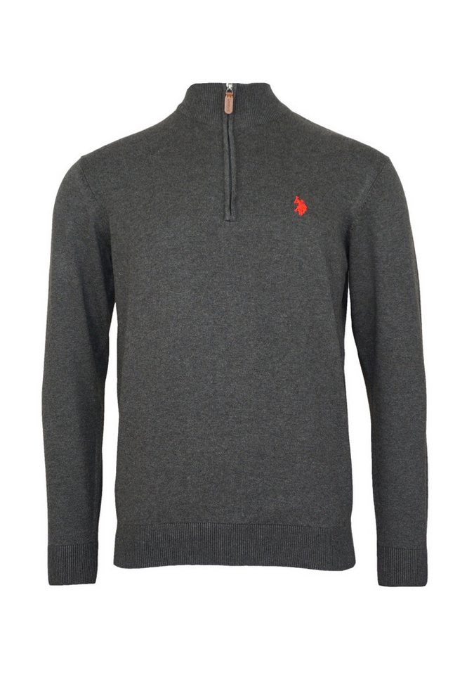 U.S. Polo Assn. Strickpullover Pullover Troyer Half Zip (1-tlg) – Bild 5 von 5