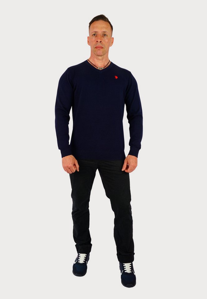 U.S. Polo Assn. Strickpullover Strickpullover Pullover V-Neck (1-tlg) – Bild 2 von 5