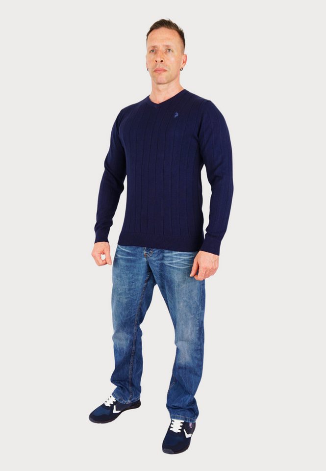 U.S. Polo Assn. Strickpullover Strickpullover Pullover V-Neck (1-tlg) – Bild 2 von 5