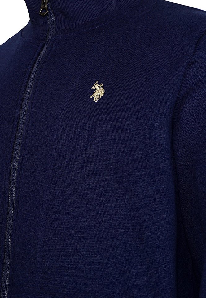 U.S. Polo Assn. Sweatjacke Jacke Basic Sweatjacke mit Stickerei (1-tlg) – Bild 4 von 5