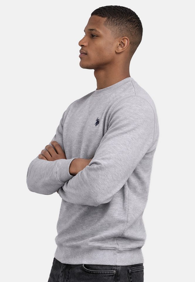 U.S. Polo Assn. Sweatshirt USGennet – Herren Pullover mit Rundhalsausschnitt Klassischer Rundhals, dezente Logo-Stickerei, bequeme Passform – Bild 2 von 5