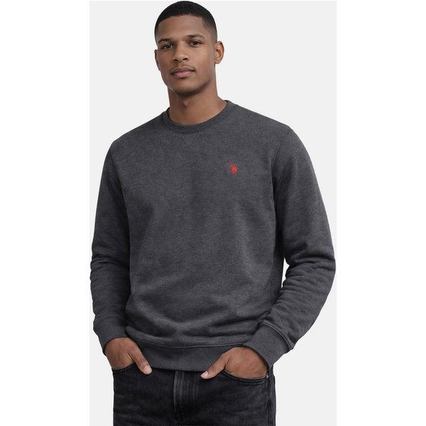 U.S. Polo Assn. Sweatshirt USGennet – Herren Pullover mit Rundhalsausschnitt Klassischer Rundhals, dezente Logo-Stickerei, bequeme Passform
