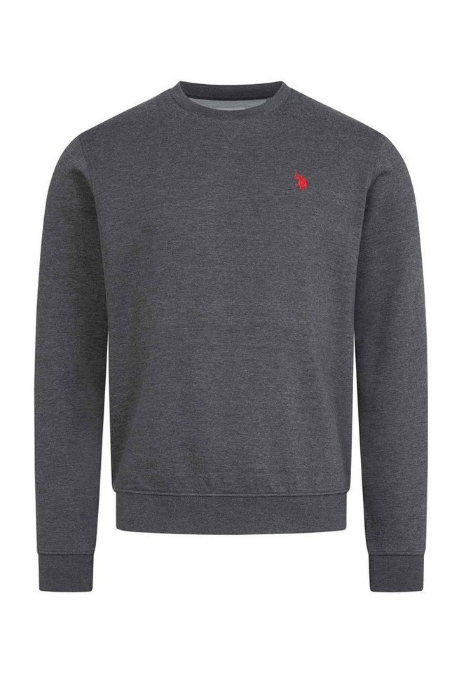 U.S. Polo Assn. Sweatshirt USGennet – Herren Pullover mit Rundhalsausschnitt Klassischer Rundhals, dezente Logo-Stickerei, bequeme Passform – Bild 5 von 5