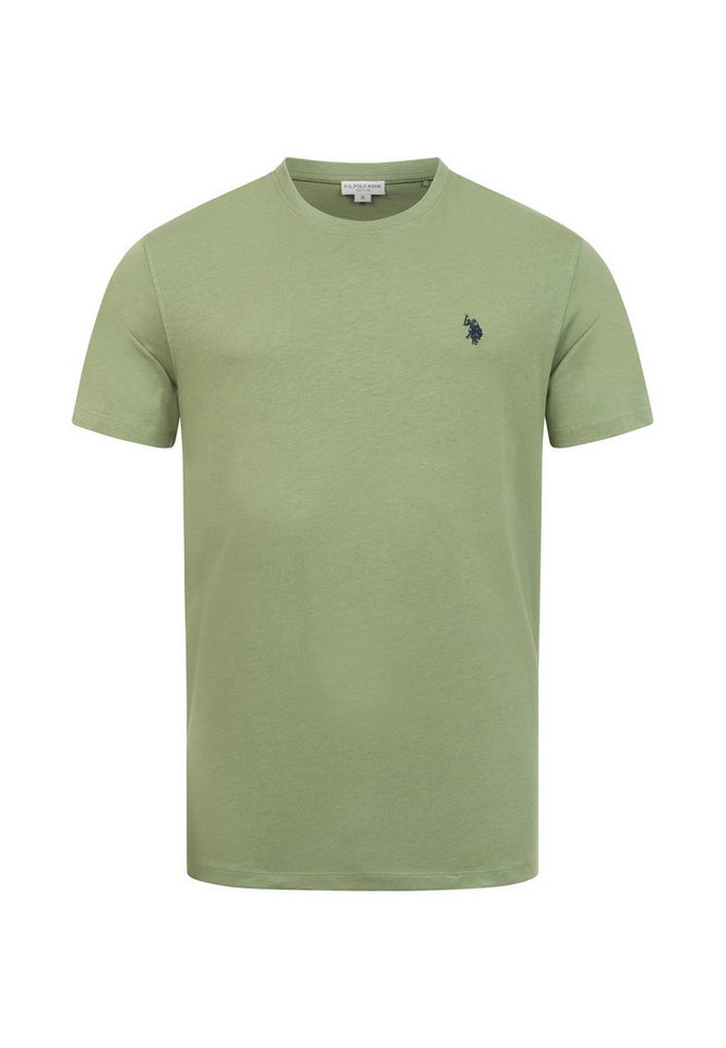 U.S. Polo Assn. T-Shirt USCaaleb – Herren Basic mit Rundhalsausschnitt 100 % Baumwolle mit weicher Haptik und leichtem Tragegefühl – Bild 5 von 5