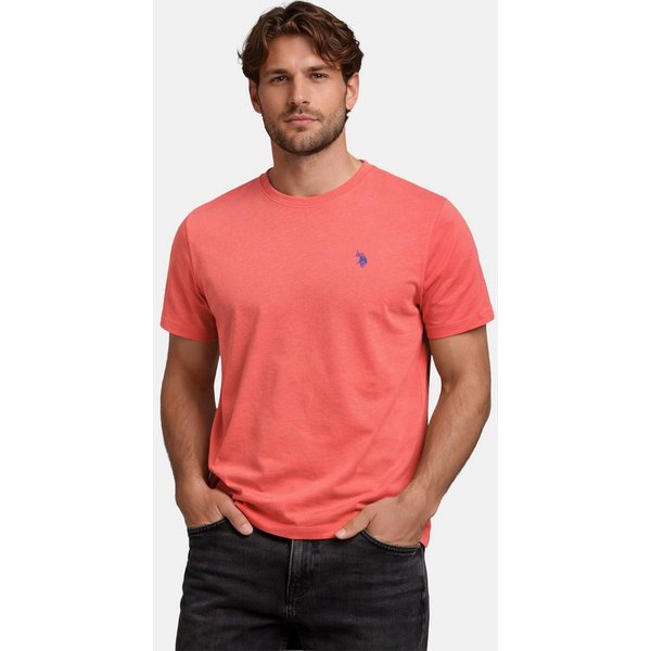U.S. Polo Assn. T-Shirt USCaaleb – Herren Basic mit Rundhalsausschnitt 100 % Baumwolle mit weicher Haptik und leichtem Tragegefühl