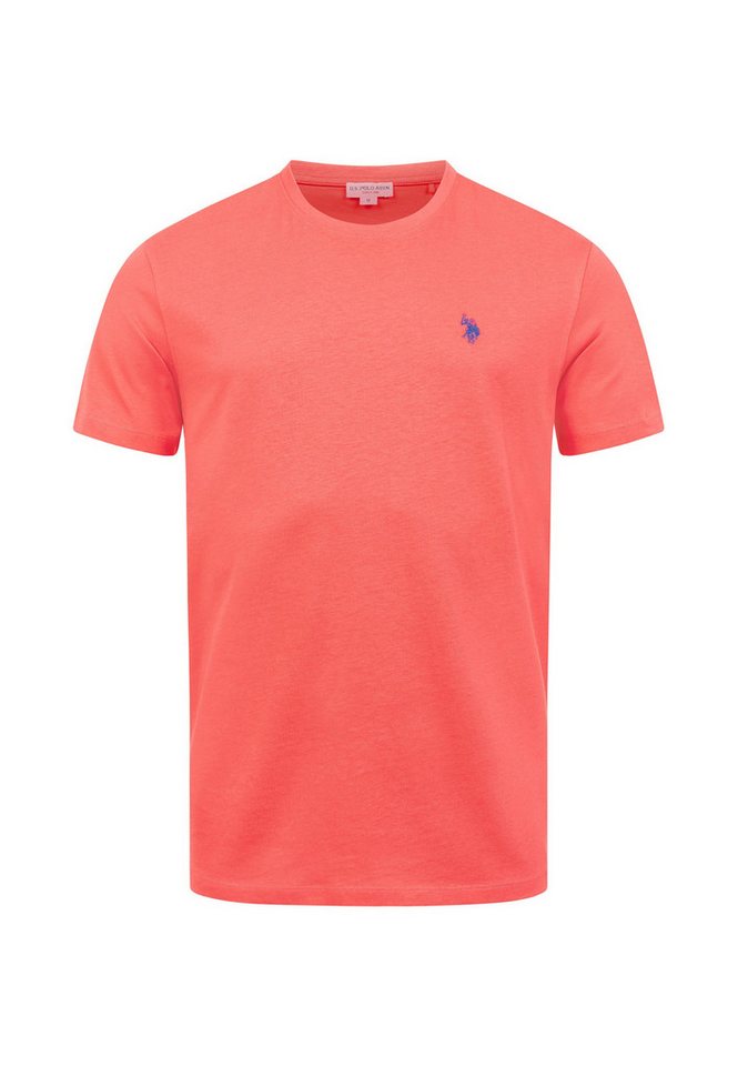 U.S. Polo Assn. T-Shirt USCaaleb – Herren Basic mit Rundhalsausschnitt 100 % Baumwolle mit weicher Haptik und leichtem Tragegefühl – Bild 5 von 5