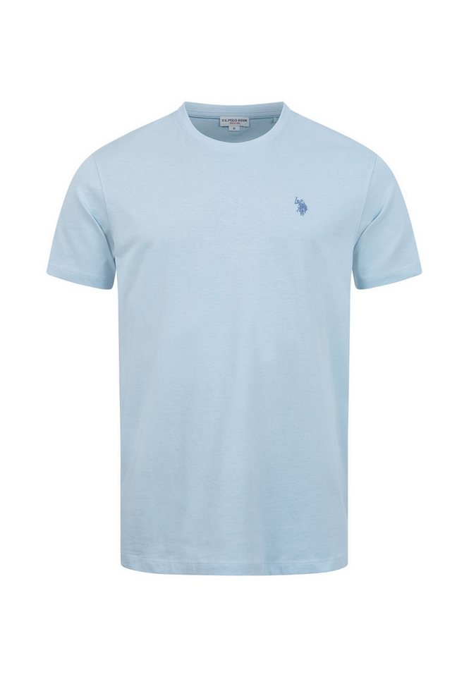 U.S. Polo Assn. T-Shirt USCaaleb – Herren Basic mit Rundhalsausschnitt 100 % Baumwolle mit weicher Haptik und leichtem Tragegefühl – Bild 4 von 5