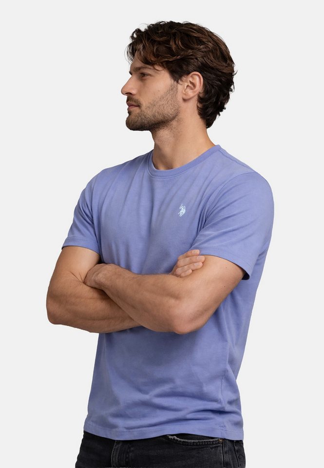 U.S. Polo Assn. T-Shirt USCaaleb – Herren Basic mit Rundhalsausschnitt 100 % Baumwolle mit weicher Haptik und leichtem Tragegefühl – Bild 2 von 5