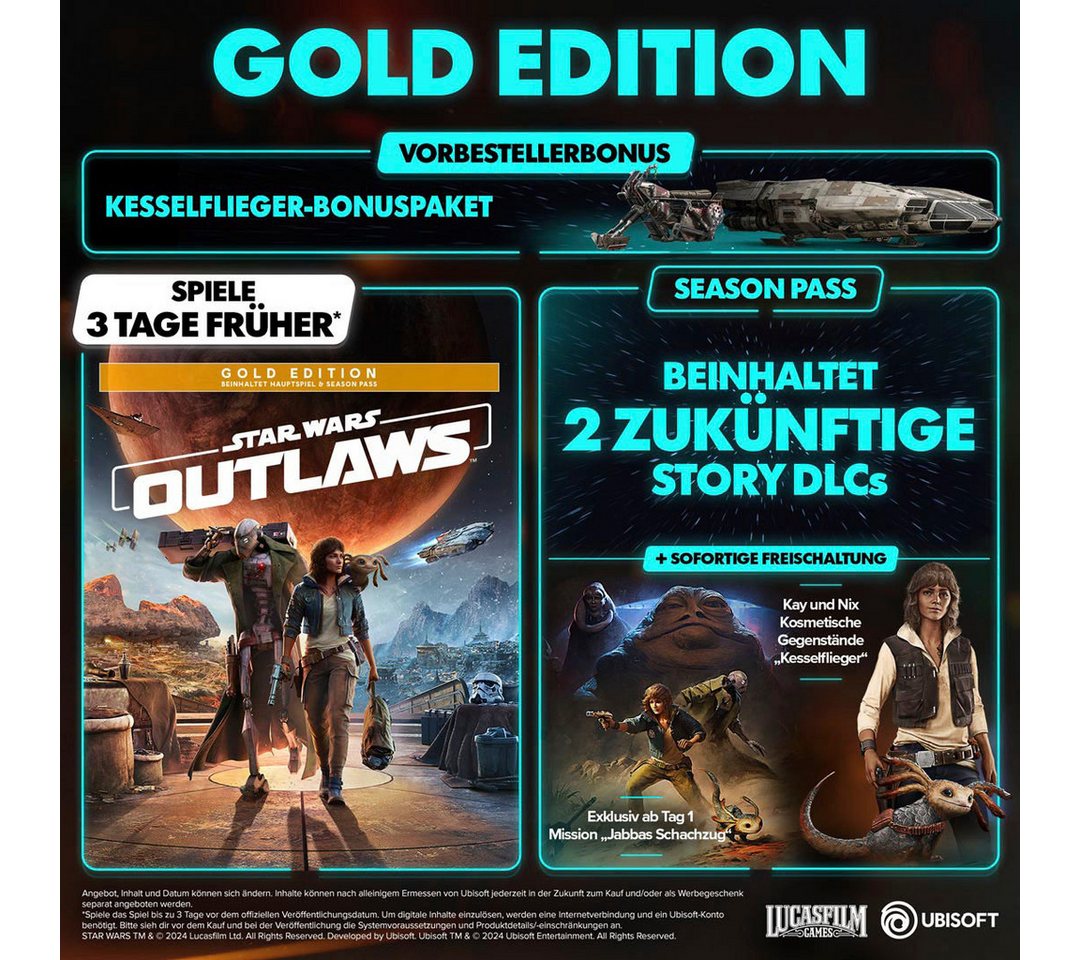 Star Wars Outlaws Gold Edition (Blu-ray Disc), PlayStation 5 – Bild 3 von 5