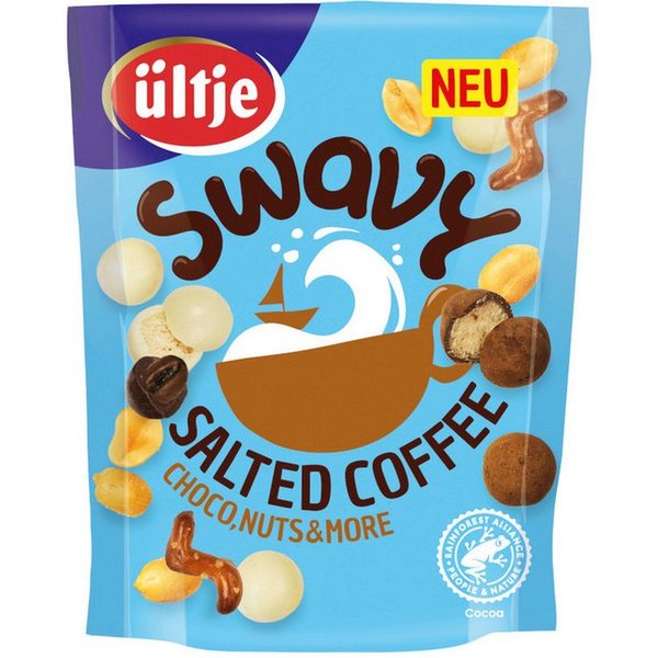 UELTJE Knabberei, ültje Swavy Salted Coffee Snackmix mit gerösteten Kaffeebohnen 140g