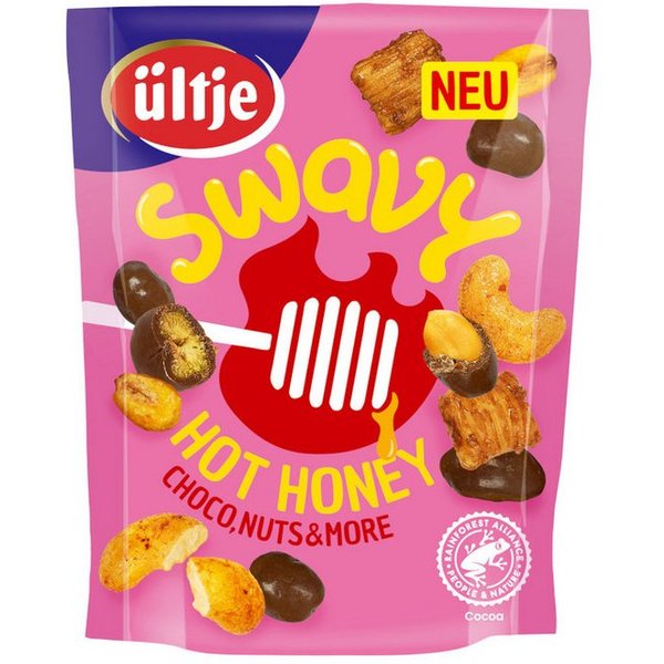 UELTJE Knabberei, ültje Swavy HotHoney Snackmix pikante honigsüße Highlights 120g