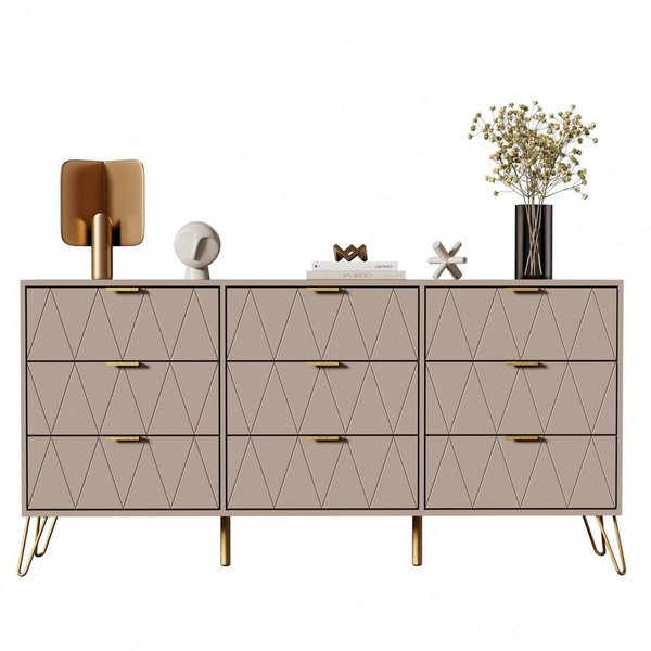UEV Kommode modern Sideboard schmal Mehrzweckschrank für Kleidung Dokumente (Packung)