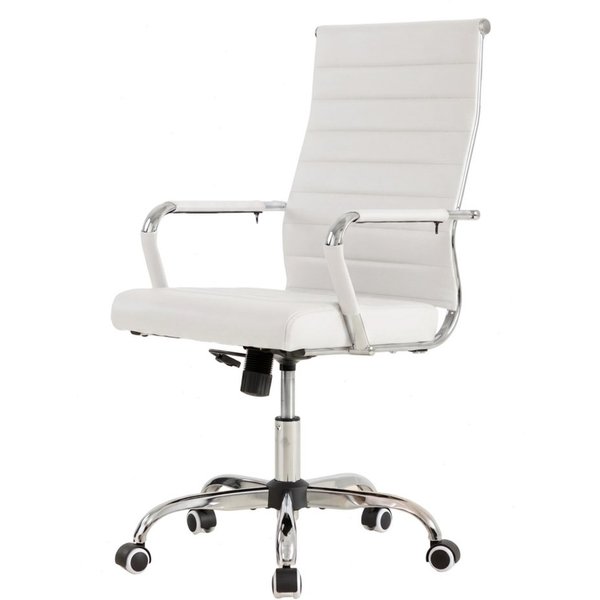 UEV Stuhl Schreibtischstuhl ergonomisch, Drehstuhl mit Rollen (Bis 150kg, Konferenzstühle, Büro-Gästestuhl), Höhenverstellbar,Wippfunktion,Metallrahmen,Gepolste