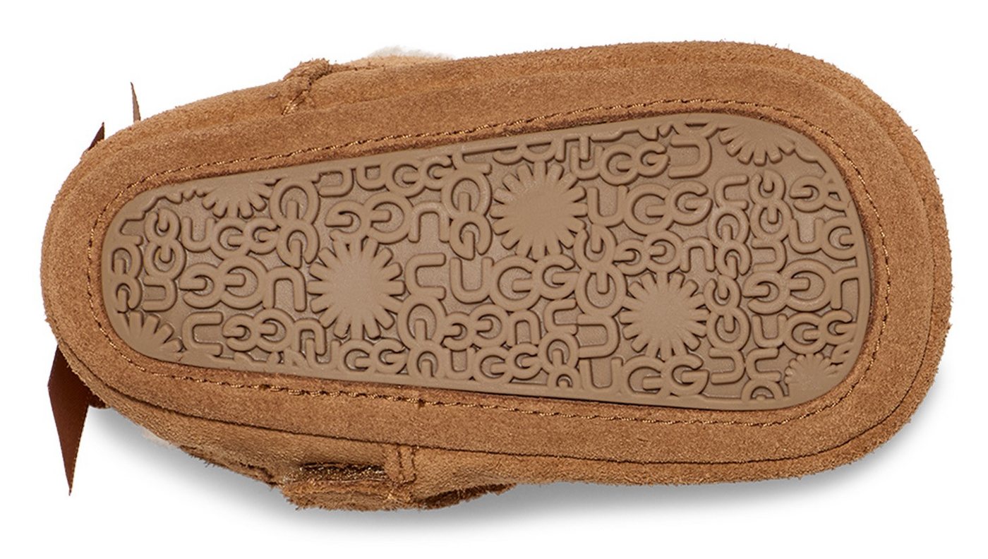 UGG BABY BAILEY BOW Krabbelschuh Babyschuh, Hausschuh, Winterstiefel mit praktischem Klettverschluss – Bild 3 von 5