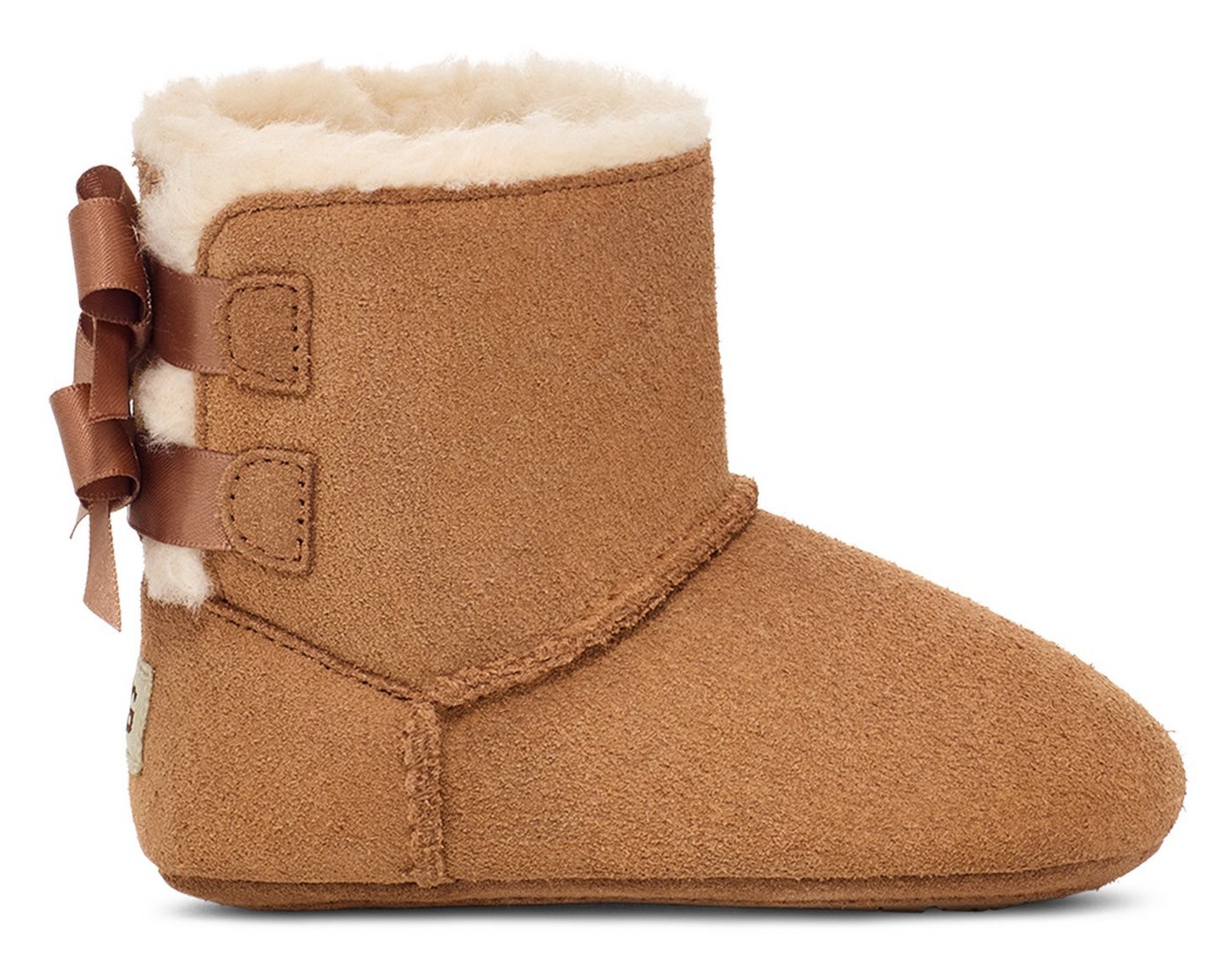UGG BABY BAILEY BOW Krabbelschuh Babyschuh, Hausschuh, Winterstiefel mit praktischem Klettverschluss – Bild 4 von 5