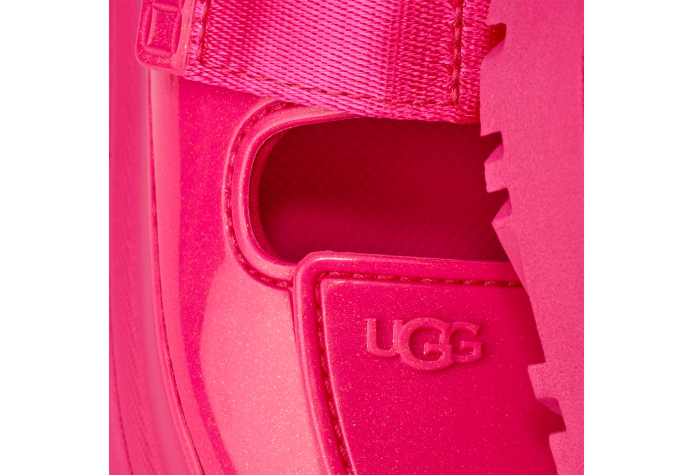 UGG GOLDENGLOW GLOSSY SPARKLES Sandale Klettschuh, Sommerschuh mit trendy Plateausohle – Bild 2 von 5