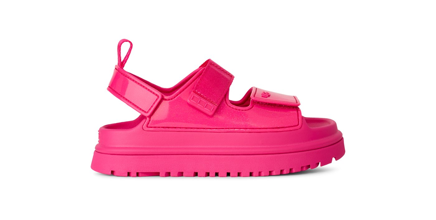 UGG GOLDENGLOW GLOSSY SPARKLES Sandale Klettschuh, Sommerschuh mit trendy Plateausohle – Bild 5 von 5