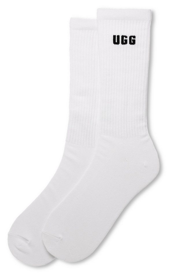 UGG Socken LEANDER LOGO CREW (2-Paar) Unisex, One Size 41-46 Strümpfe mit UGG-Markenlogo – Bild 2 von 5
