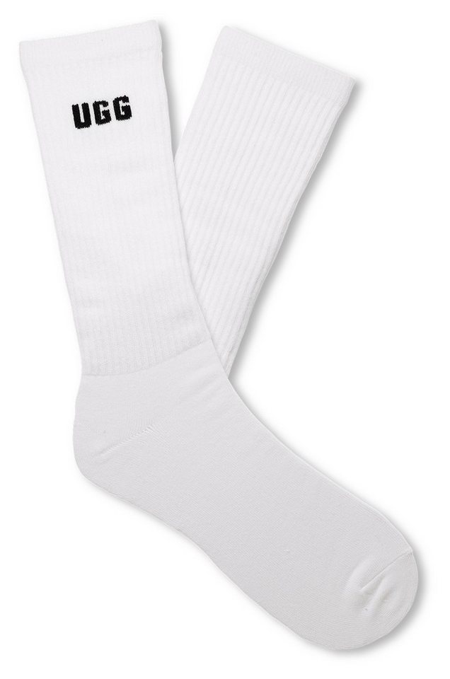 UGG Socken LEANDER LOGO CREW (2-Paar) Unisex, One Size 41-46 Strümpfe mit UGG-Markenlogo – Bild 4 von 5