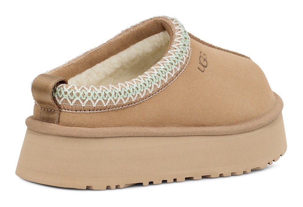 UGG TAZZ Hausschuh Clogs, Homeslippers, Pantoffel mit Textilband im Boho-Look – Bild 3 von 5