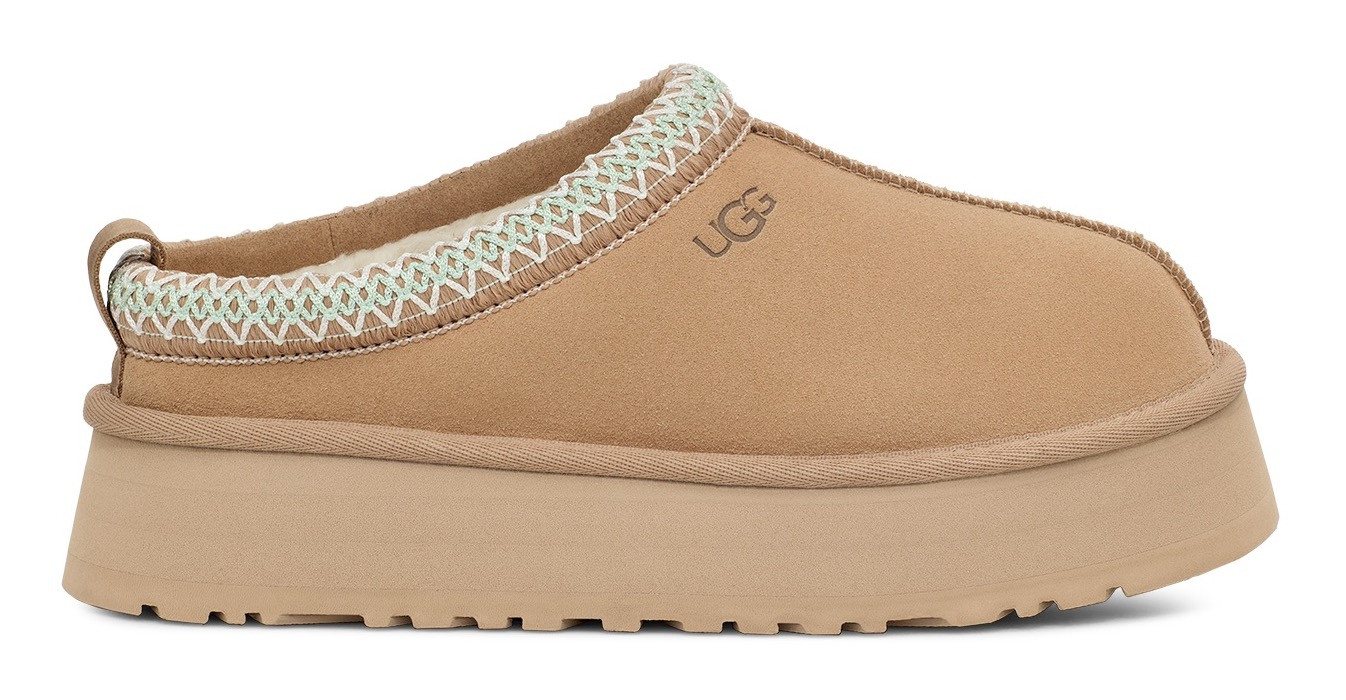 UGG TAZZ Hausschuh Clogs, Homeslippers, Pantoffel mit Textilband im Boho-Look – Bild 5 von 5