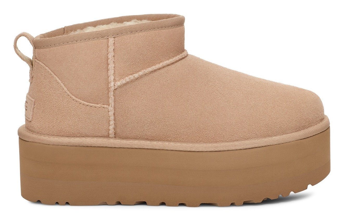 UGG Unisex, Classic Ultra Mini Platform Winterboots Plateaboots, Schlupfstiefel mit Plateausohle – Bild 3 von 5