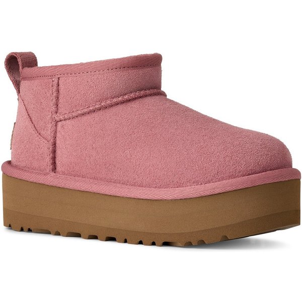 UGG UNISEX, KIDS' CLASSIC ULTRA MINI PLATFORM Schlupfboots, Plateaustiefel, Boots, Winterboots mit Logo-Aufnäher an der Ferse