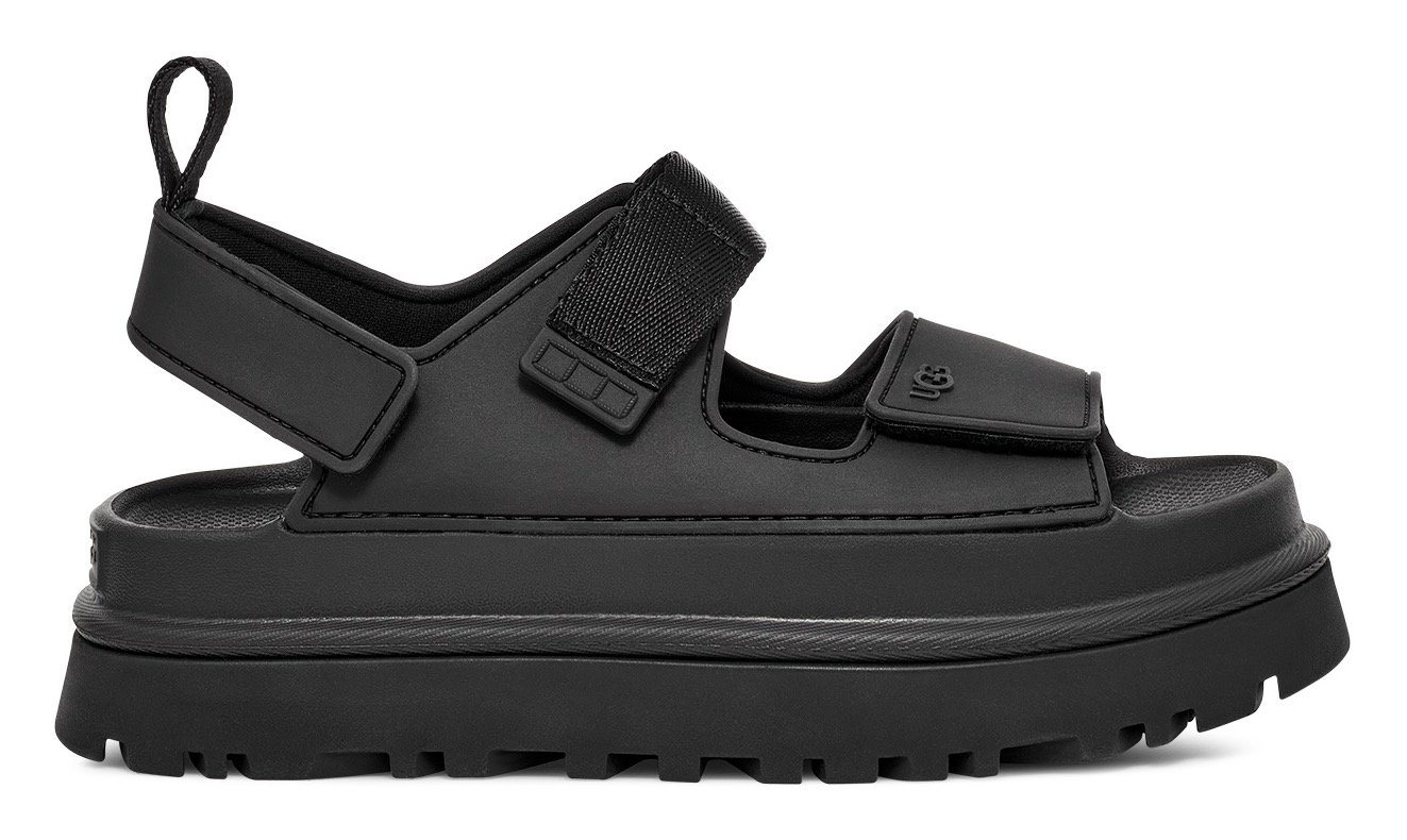 UGG W GOLDENGLOW Sandale, Sommerschuh, Strandschuh, Plateausandale mit Klettverschlüsse – Bild 4 von 5