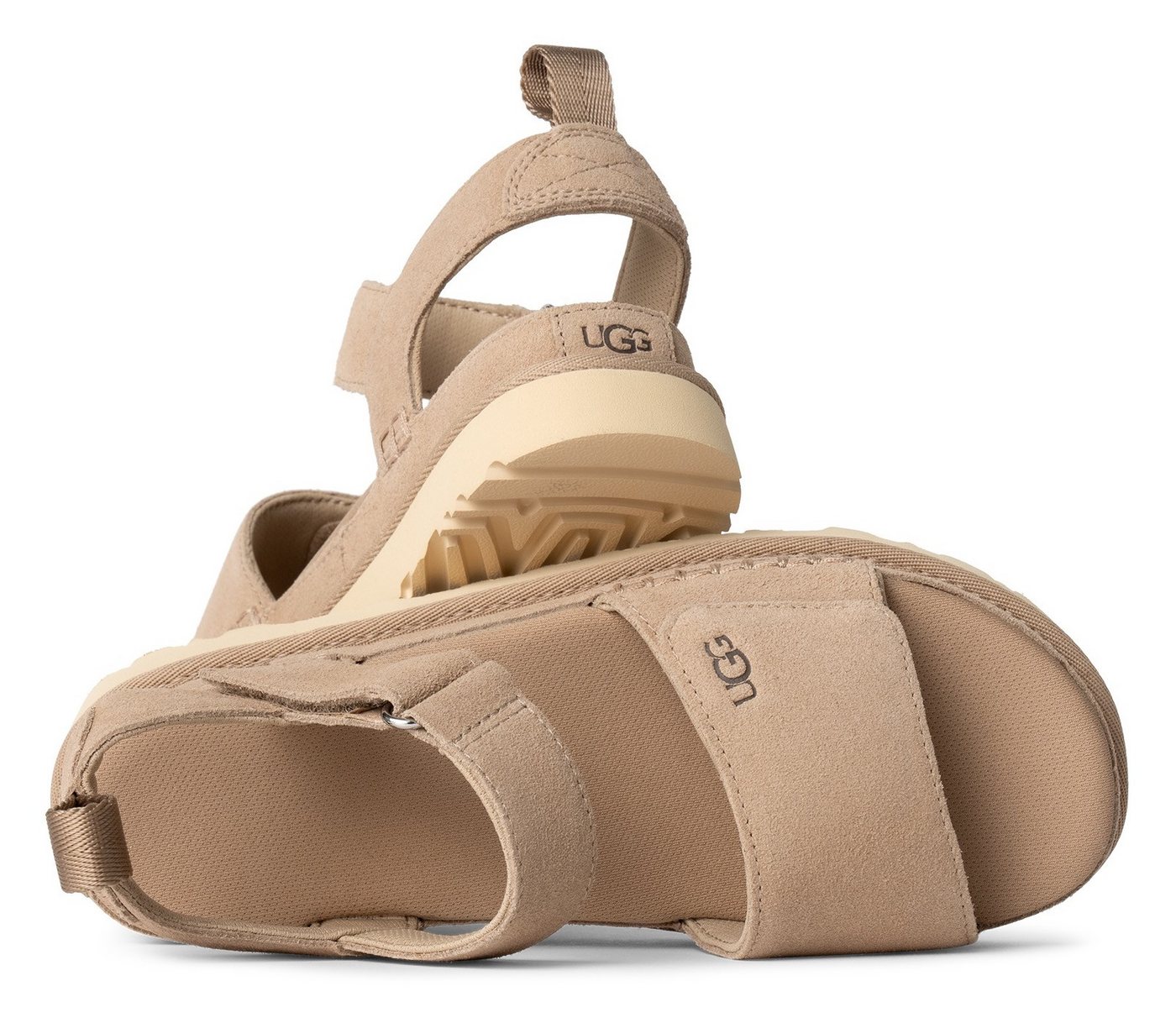 UGG W GOLDENSTAR Sandale, Plateausandale, Sandalette mit zwei Klettverschlüssen – Bild 4 von 5