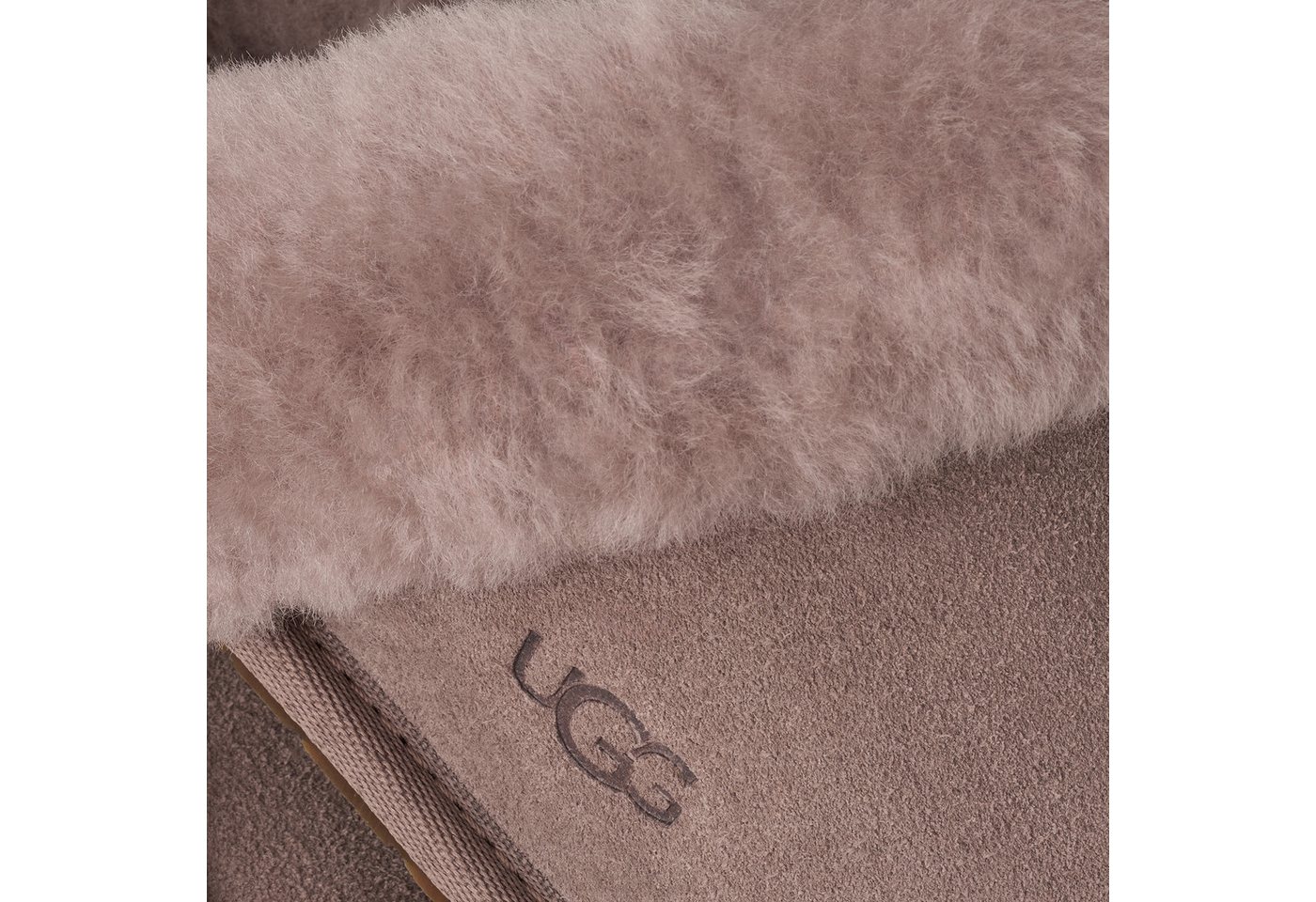 UGG W SCUFFETTE II Clog Hausschuh, Schlupfschuh mit Fellimitat-Kragen – Bild 2 von 5