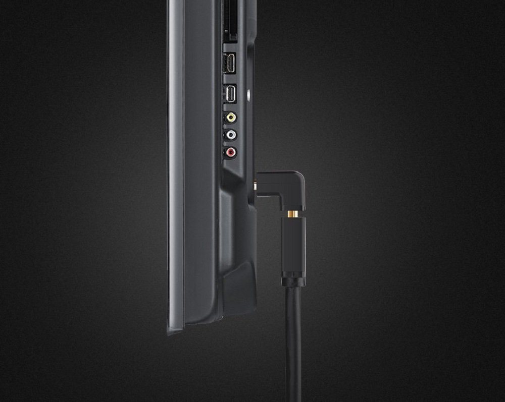 UGREEN Adapter Winkelstecker HDMI unten Videokabel Abgewinkelter HDMI-Adapter – Bild 2 von 3