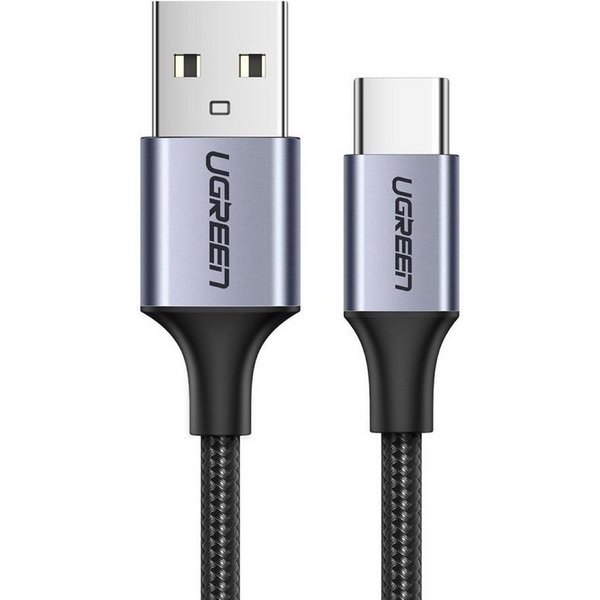 UGREEN Kabel USB-Kabel - USB Type C Quick Charge 3.0 3A grau Smartphone-Kabel, (200 cm)