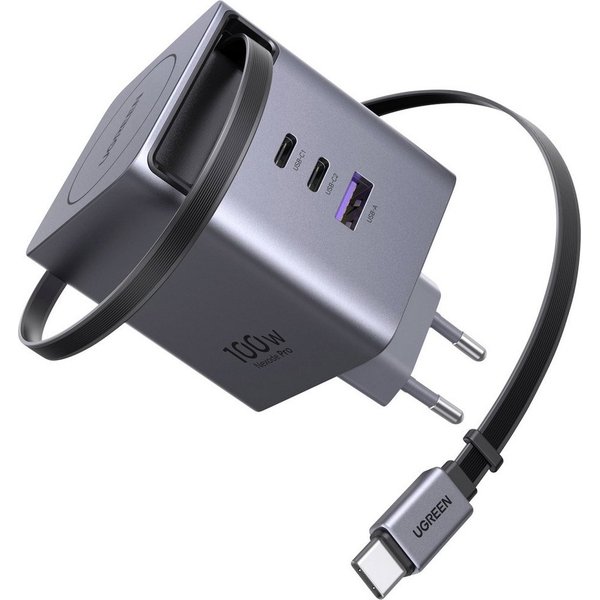UGREEN Nexode Pro X616 100W GaN Fast Charger Ladeadapter 100 W 2x USB-C®, 1x USB-Ladegerät (GaN)