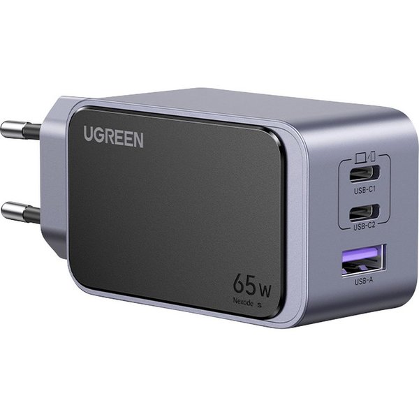 UGREEN UGREEN Nexode S Ladeadapter 65 W 2x USB-C®, 1x USB-A USB PD 3.0, Fast USB-Ladegerät (Nexode S)