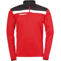 UHLSPORT 1/4 ZIP TOP OFFENSE 23, Größe M in Rot