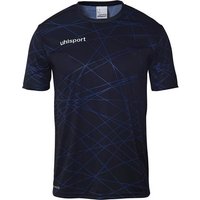 UHLSPORT Trainings-T-Shirt Prediction, Größe XL in Blau