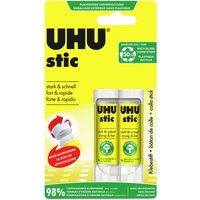 UHU Klebestift "stic" ohne Lösungsmittel, 2 x 8,2 g