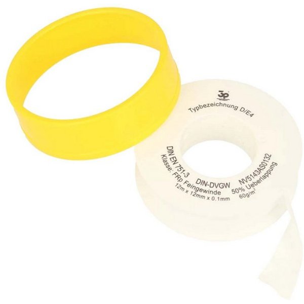 Ulith Gewindedichtband Gewindedichtband Teflonband FRp, 12 m für Heizung, Trinkwasser DVGW