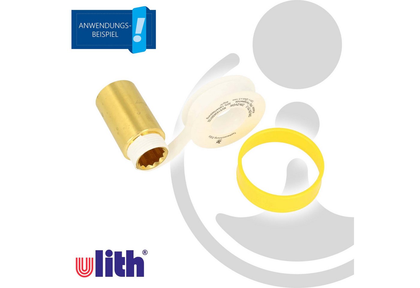 Ulith Gewindedichtband Gewindedichtband Teflonband FRp, 12 m für Heizung, Trinkwasser DVGW – Bild 3 von 3