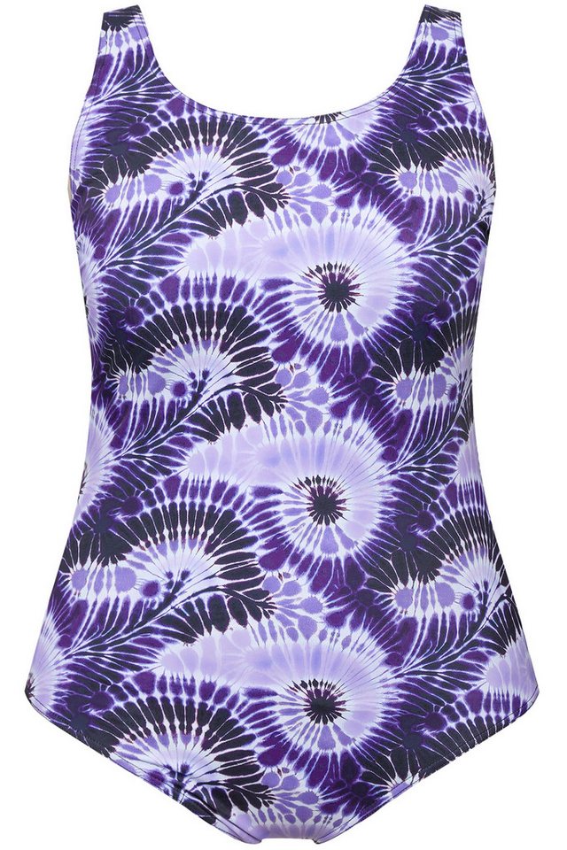 Ulla Popken Badeanzug Badeanzug Batikmuster ohne Softcups – Bild 2 von 4
