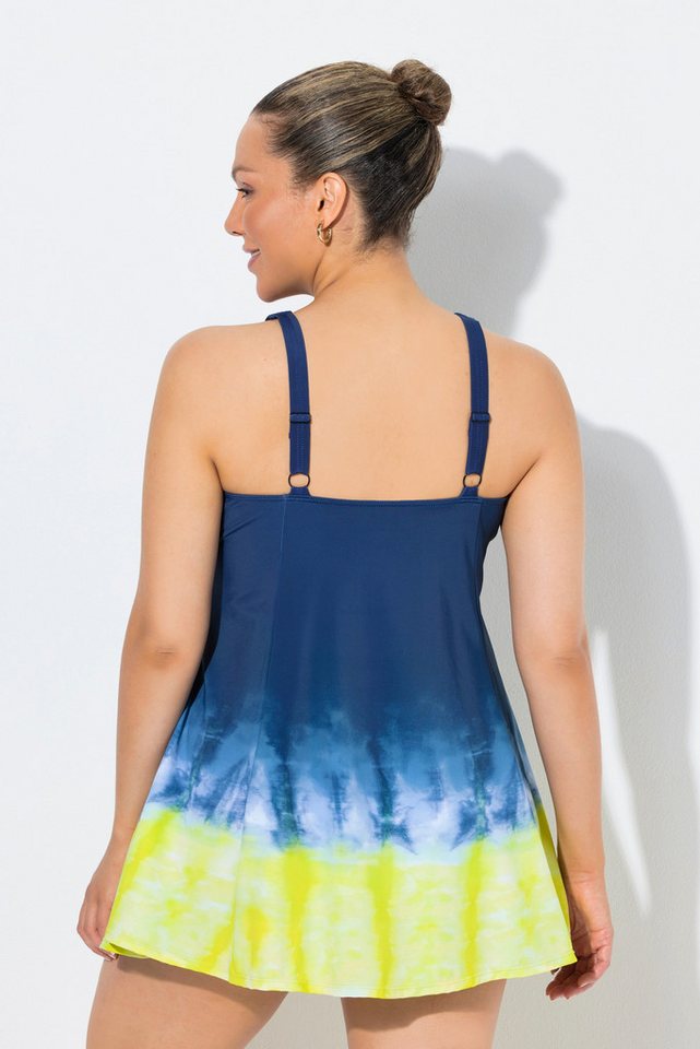 Ulla Popken Badekleid Badekleid Batikdruck Softcups Raffung recycelt – Bild 3 von 4