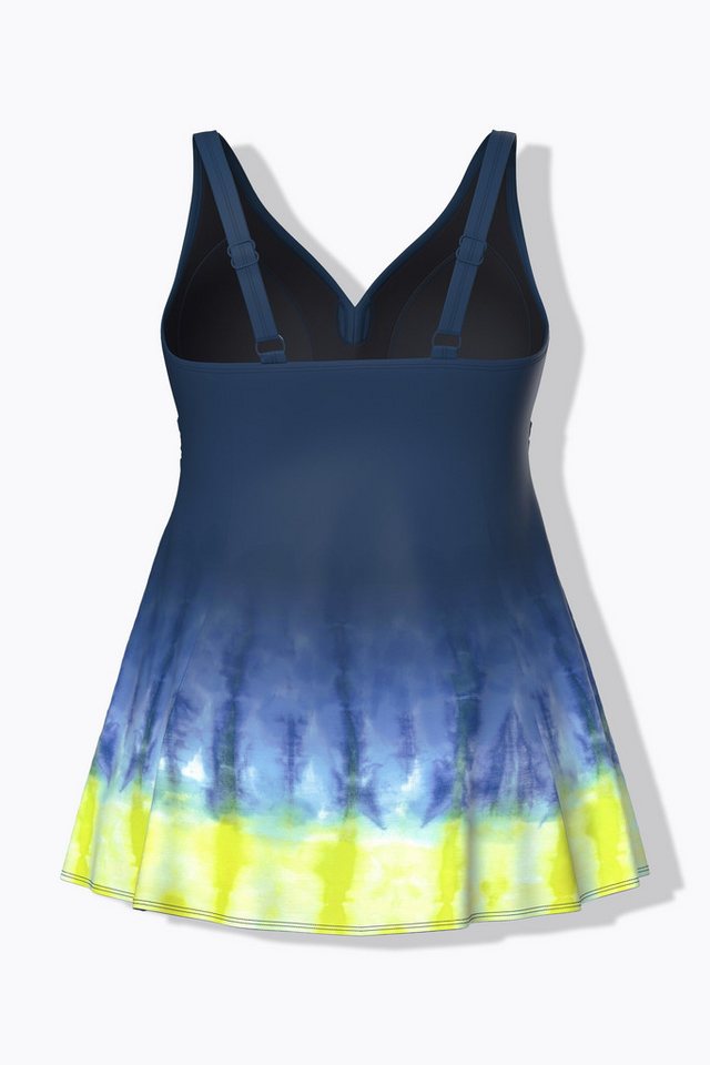 Ulla Popken Badekleid Badekleid Batikdruck Softcups Raffung recycelt – Bild 4 von 4