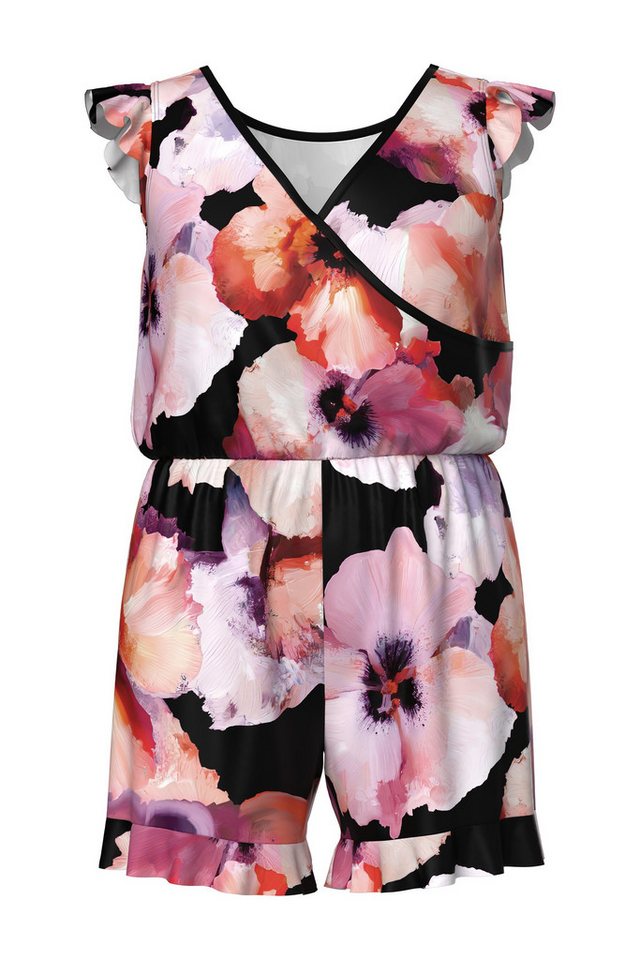 Ulla Popken Badekleid Badekleid Blüten Rüschen Softcups – Bild 2 von 4