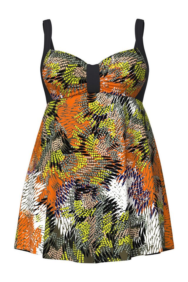 Ulla Popken Badekleid Badekleid Dschungel Softcups recycelt – Bild 2 von 4