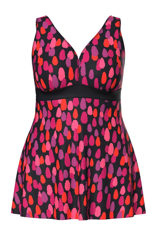 Ulla Popken Badekleid Badekleid Punkte Softcups recycelt – Bild 2 von 4