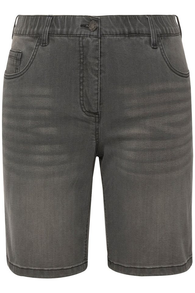 Ulla Popken Bermudas Jeansbermuda Mandy 5-Pocket-Form Komfortbund – Bild 2 von 5