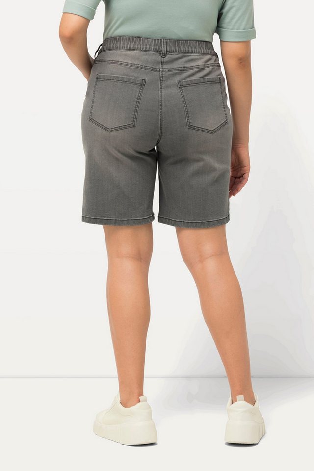 Ulla Popken Bermudas Jeansbermuda Mandy 5-Pocket-Form Komfortbund – Bild 3 von 5